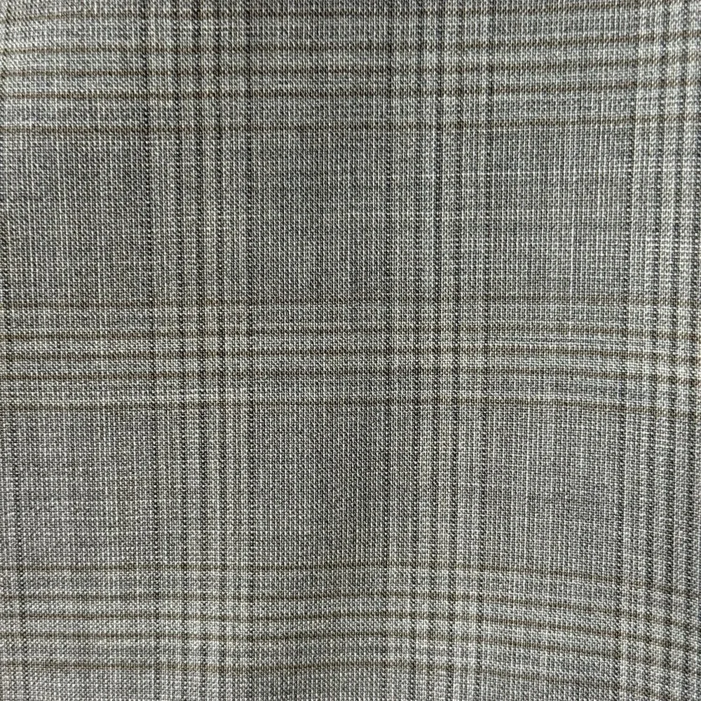Joseph Abboud 42S Gray Brown Glen Plaid Wool Blazer Lanificio TG‎ di Fabio Italy